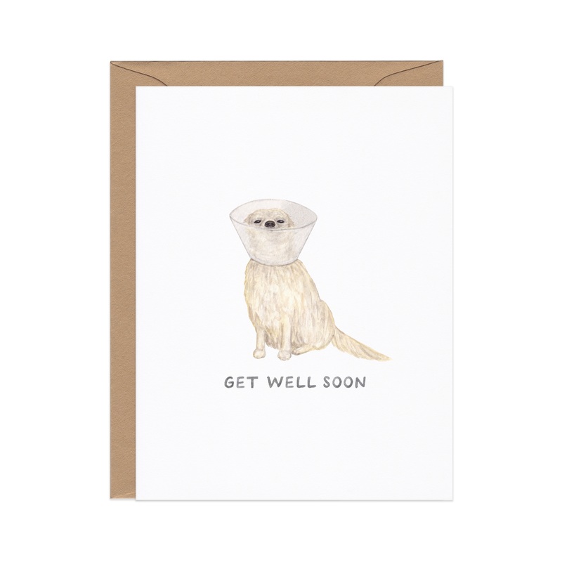Get Well Soon Pup Sympathy Card
