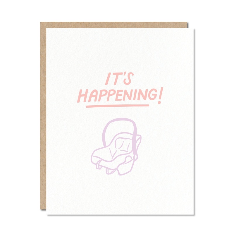 It’s Happening! New Baby Card