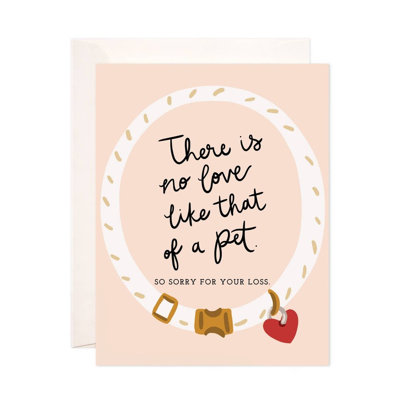 Love of A Pet Sympathy Card