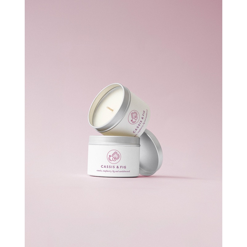 Cassis and Fig Tin Candle
