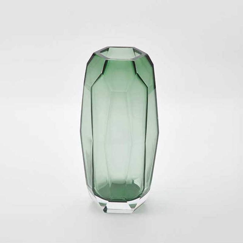 THE FOUNDRY: Radiant Vase Polished Emerald | Medium