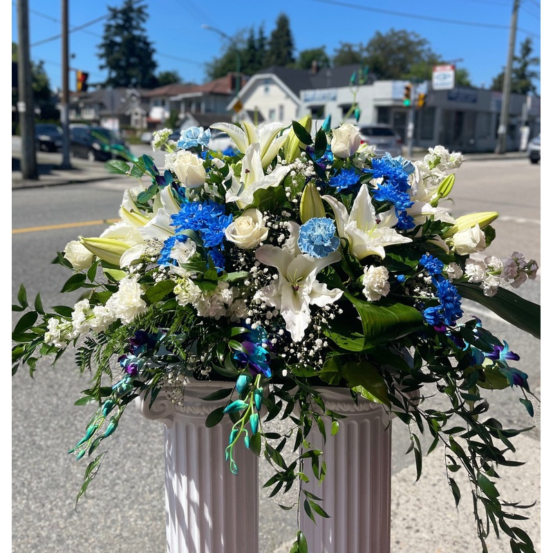 Beautiful Memories Half Casket Spray