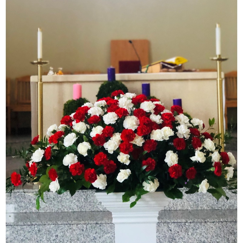 Red And White Casket-Standard