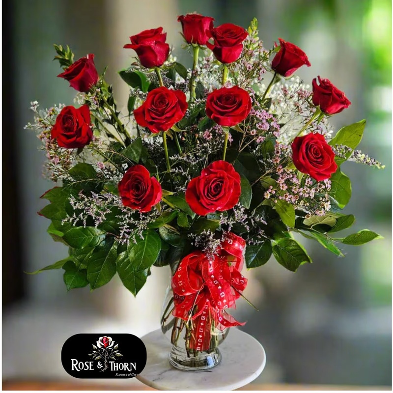 12 Long-Stemmed Roses IN.250-Standard & Deluxe & Premium
