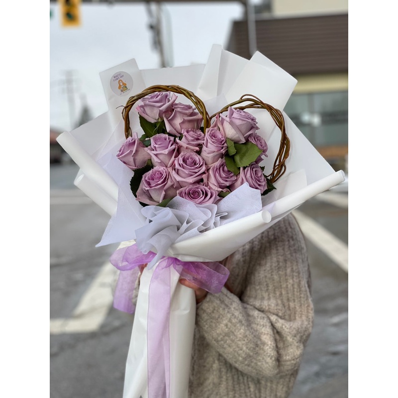 Sweet Dreams-Standard – Purple Roses & Deluxe – Pink Roses & Premium – 24 Red Roses