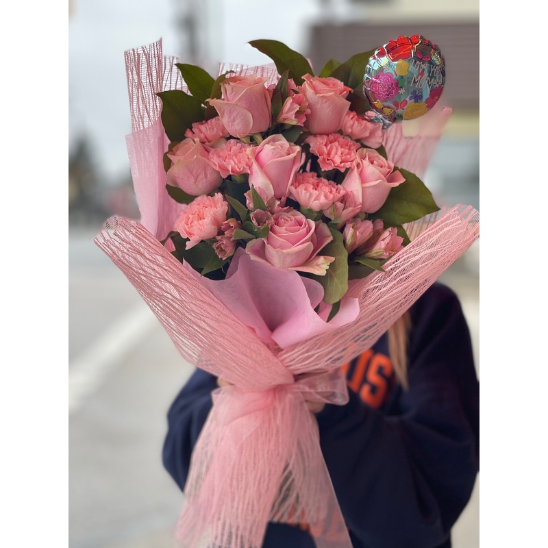 Blossom Bouquet-Bouquet Only & Bouquet + Flower Balloon