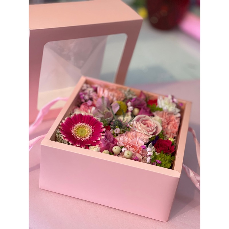 Cherry Pink Box-Flower Box Only