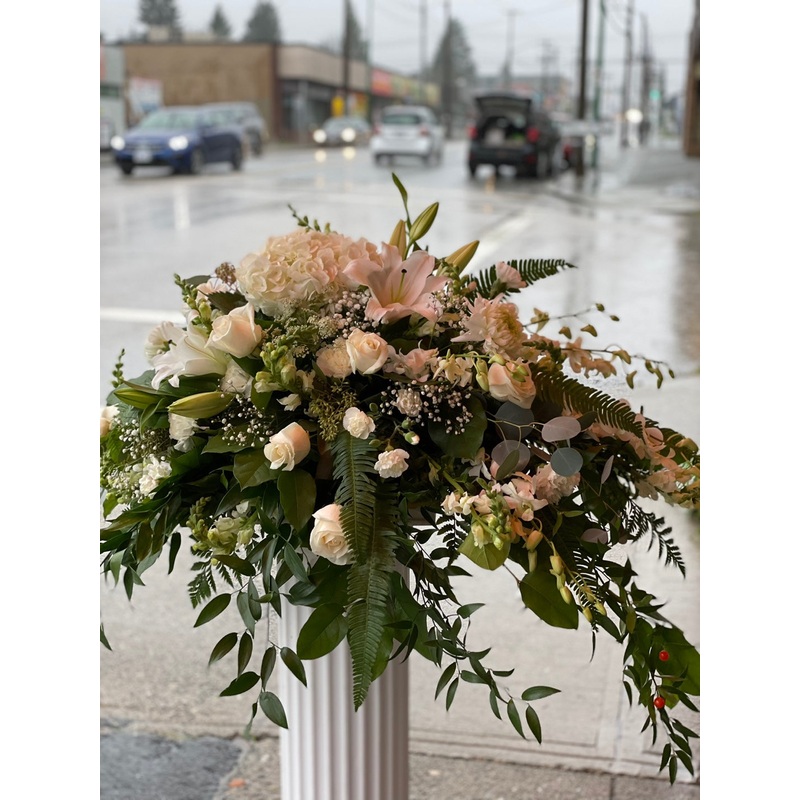 Everlasting Half Casket-Half Casket & Half Casket & Spray & Half Casket & Insert & Full Casket