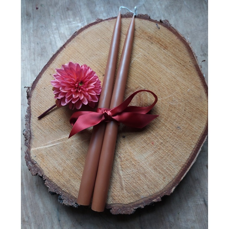 Taper Dinner Candles-Candy & Honey & Cinnamon & Rhubarb
