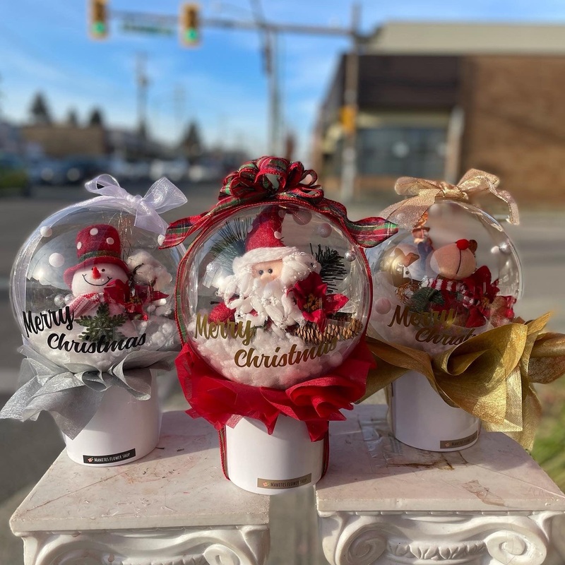 Christmas Flower Ball-Small & Large & Small with Light & Large with Light