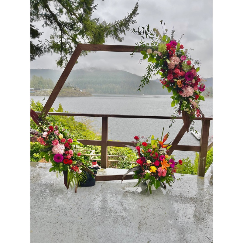 Hexagon Wedding Arch