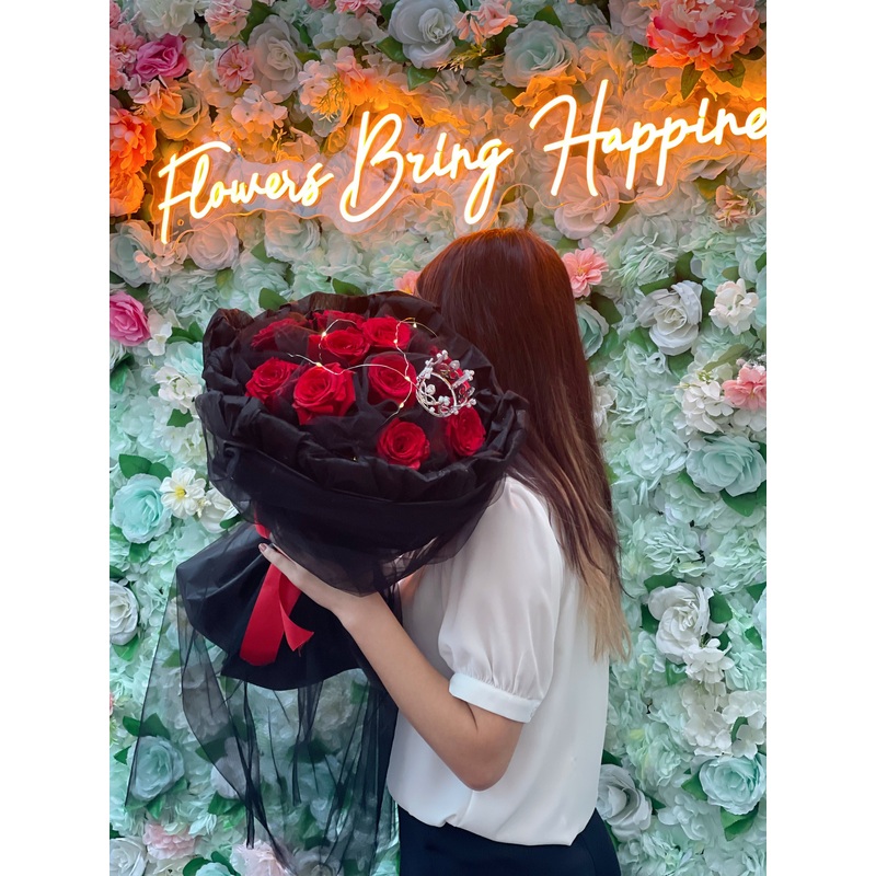 Pure Love Bouquet-Bouquet Only & With Light and Crown