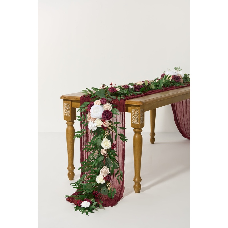 6ft Flower Garland in Romantic Marsala