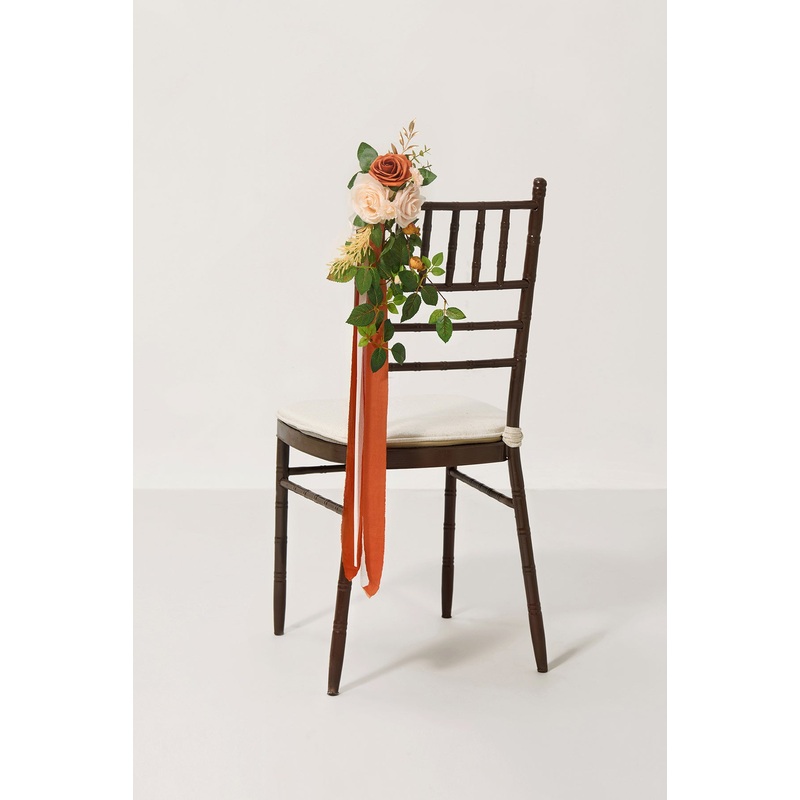 Aisle & Chair Decor in Burnt Orange