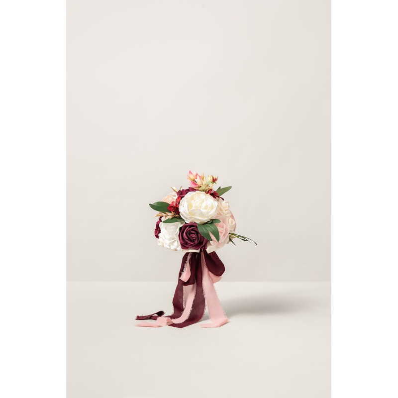 Bridesmaid Bouquet in Romantic Marsala