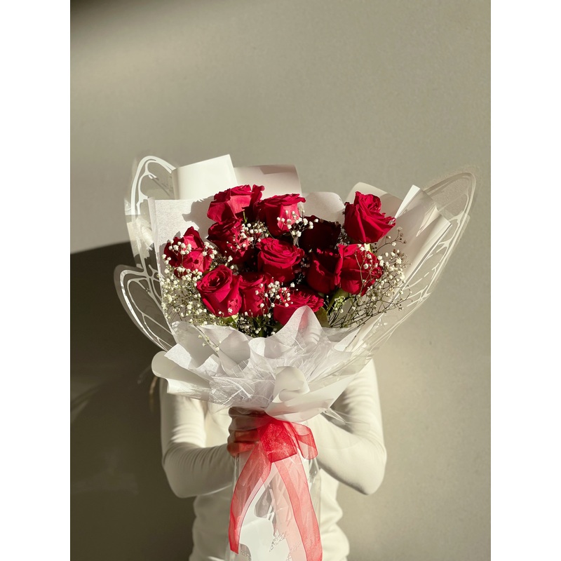 Fly With Me Bouquet-Black & White