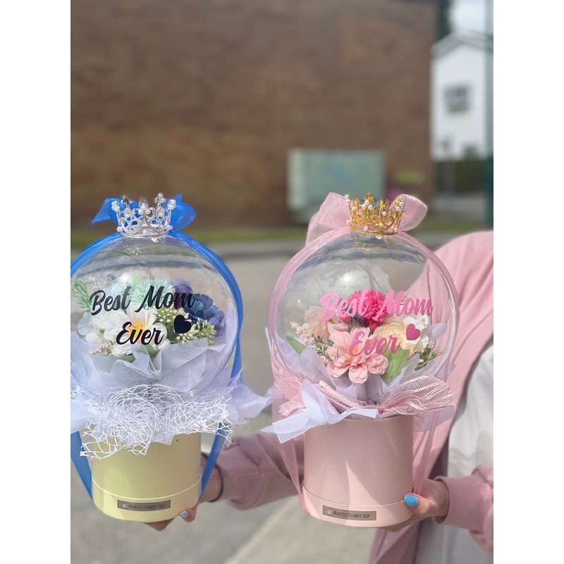 Love You Flower Ball-Small & Medium & Large & Flower Ball & Cake Set