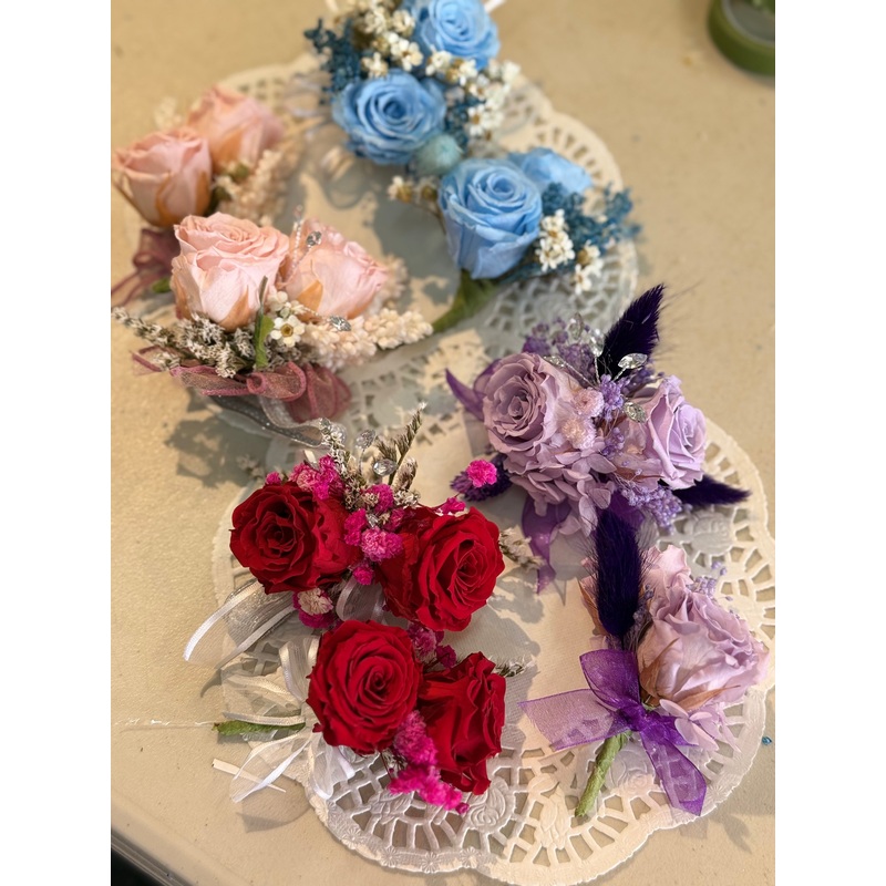 Preserved Corsage & Boutonniere Set