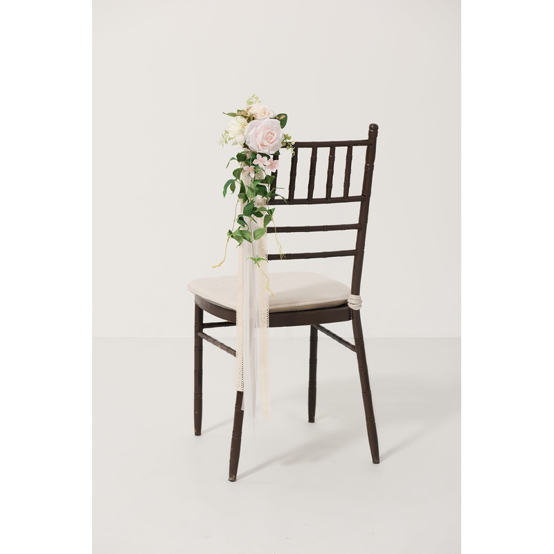 Wedding Aisle Decoration Pew Flowers in Blush