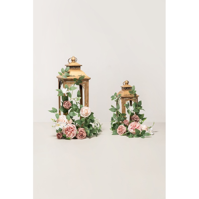 1.8ft Flower Garlands in Dusty Rose & Cream