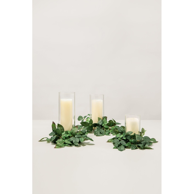 2ft Splicable Rose Leaf Garland with Mortise and Tenon Joint