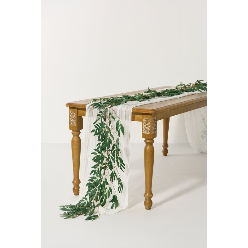 5.9ft Willow Leaf Greenery Garland