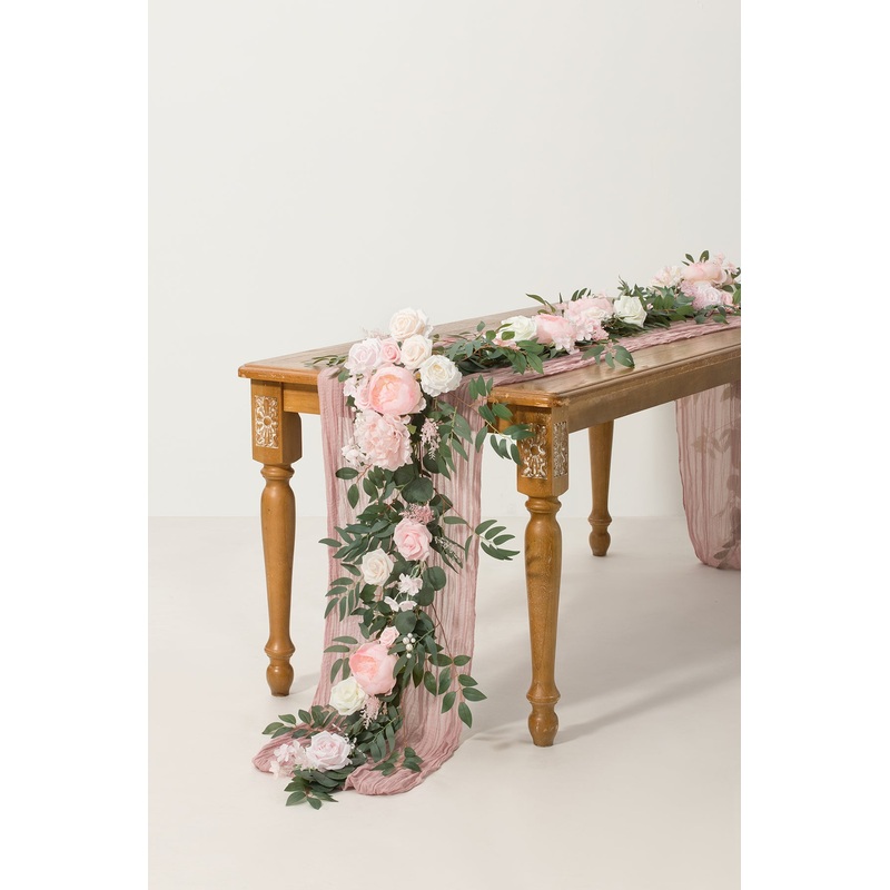 6ft Flower Garland in Blush & Cream