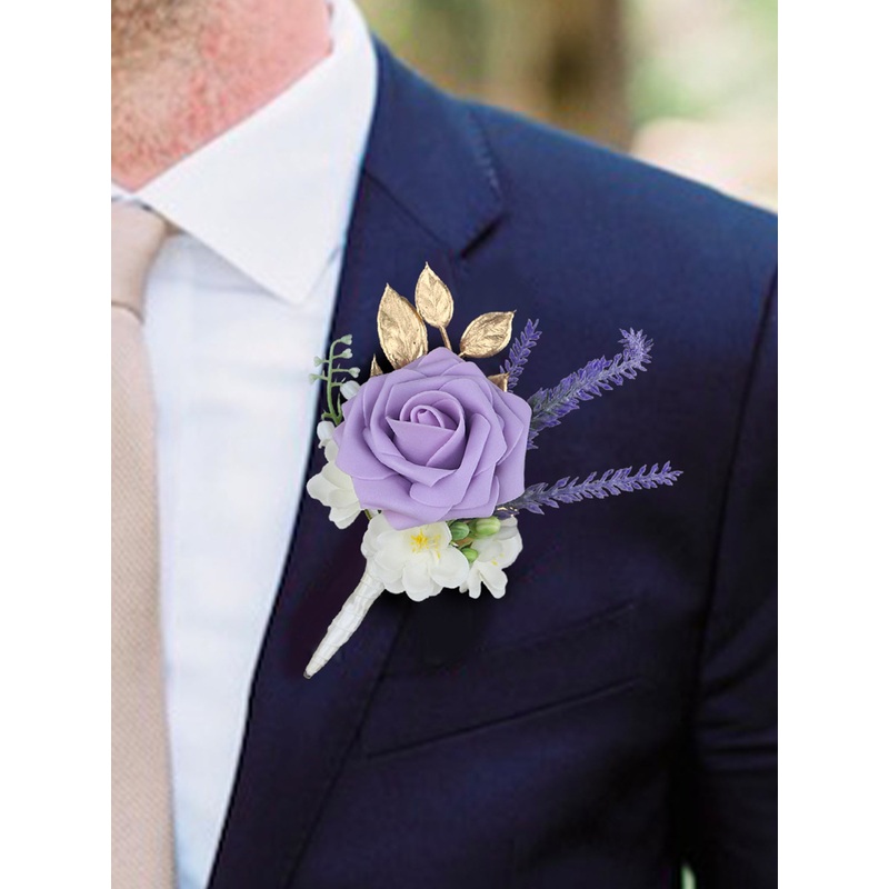 Boutonniere Lavender Purple