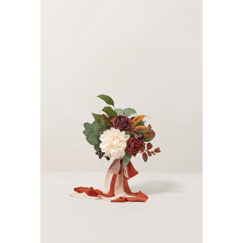 Bridesmaid Posy in Sunset Terracotta