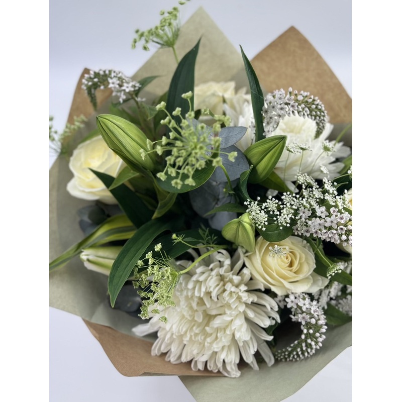 Beautifully Simple Rose and Lily Bouquet