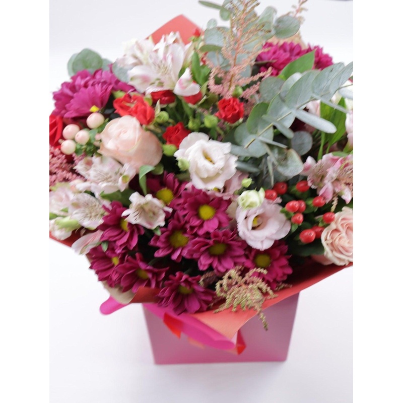 Blush Life Hand tied Bouquet-Surprise Me & Brights & Pastels & Neutrals-Standard & Medium & Large & Deluxe (as showing