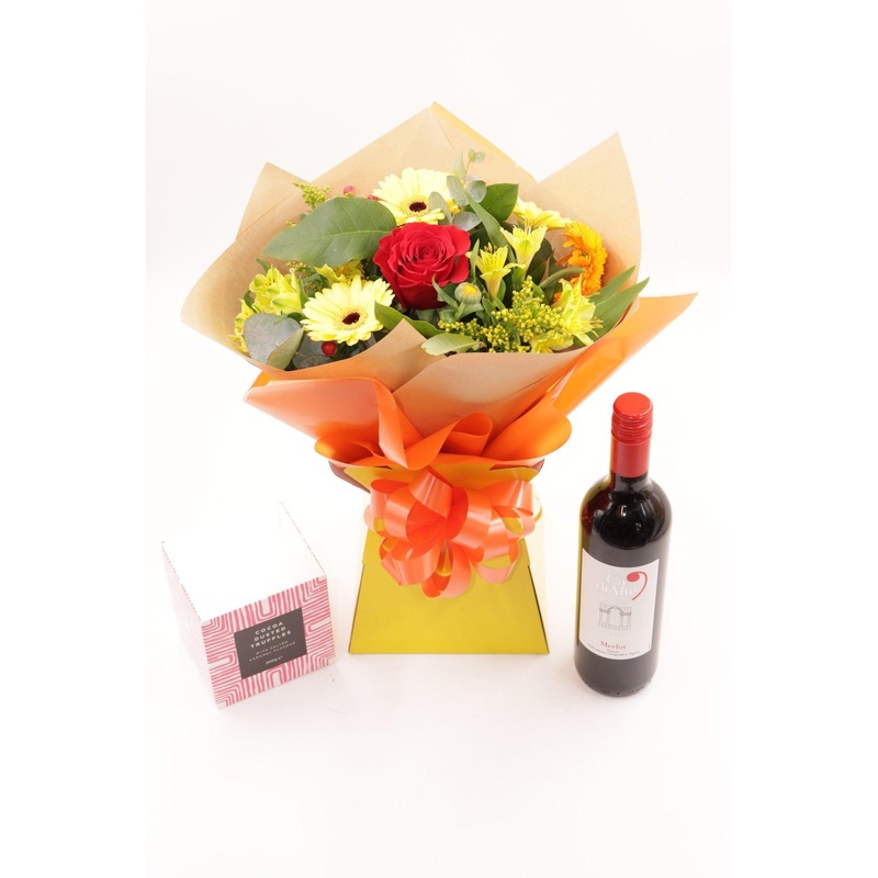 Congratulations Gift Set with Chocolates Card & Alcohol