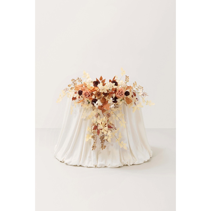 Sweetheart Table Floral Swags in Rust & Sepia | Clearance
