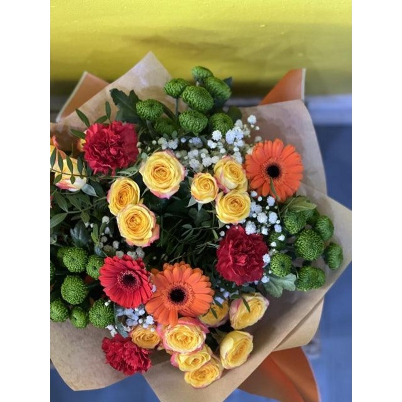 Vibrant Festive Bouquet 2-35.00 – Standard & 40 – Grand (As shown in image) & 45 – Superior & 50 – Exquisite