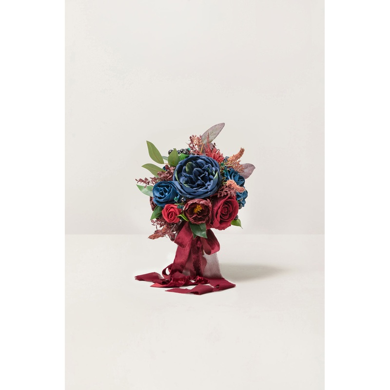 Additional Flower Decorations in Burgundy & Navy