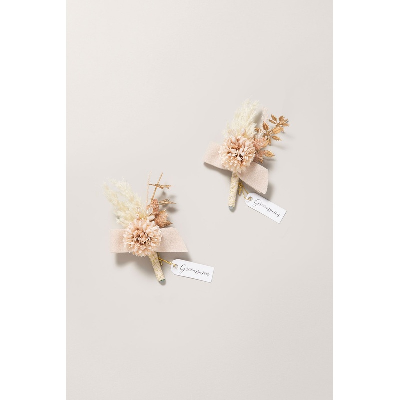 Additional Flower Decorations in White & Beige