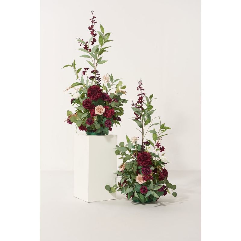 Altar Decor Free-Standing Flowers in Romantic Marsala