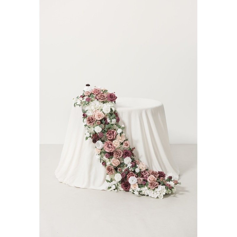 Deluxe Head Table Floral Swags in Dusty Rose & Mauve | Clearance