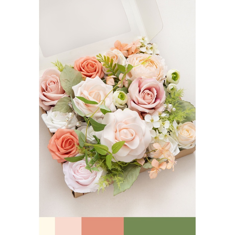 DIY Designer Flower Boxes in Garden Blush