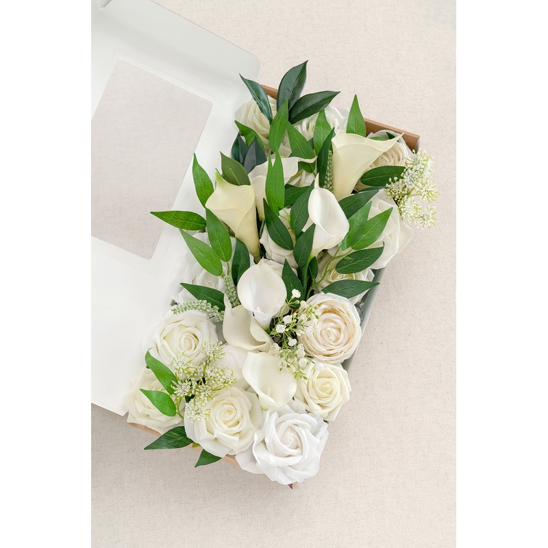 DIY Kits For Centerpieces in White & Green Colors