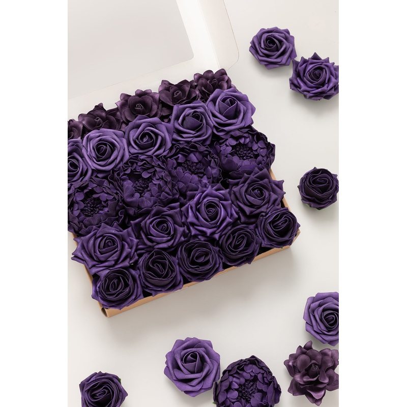 DIY Supporting Flowers in Classic Purple