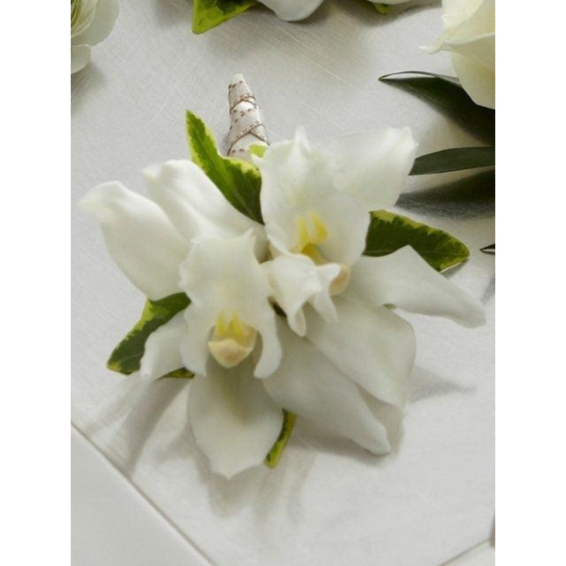 Mini Cymbidium Orchid Boutonniere