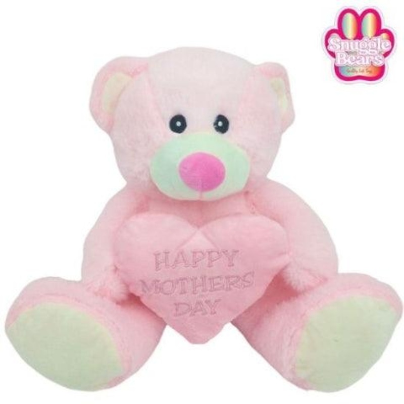 Sitting Bear With Happy Mother’s Day Heart Pink