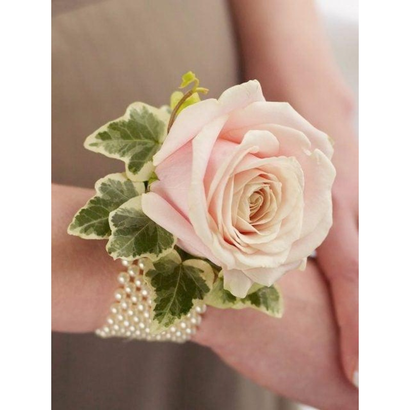 Soft Pink Rose Wrist Corsage