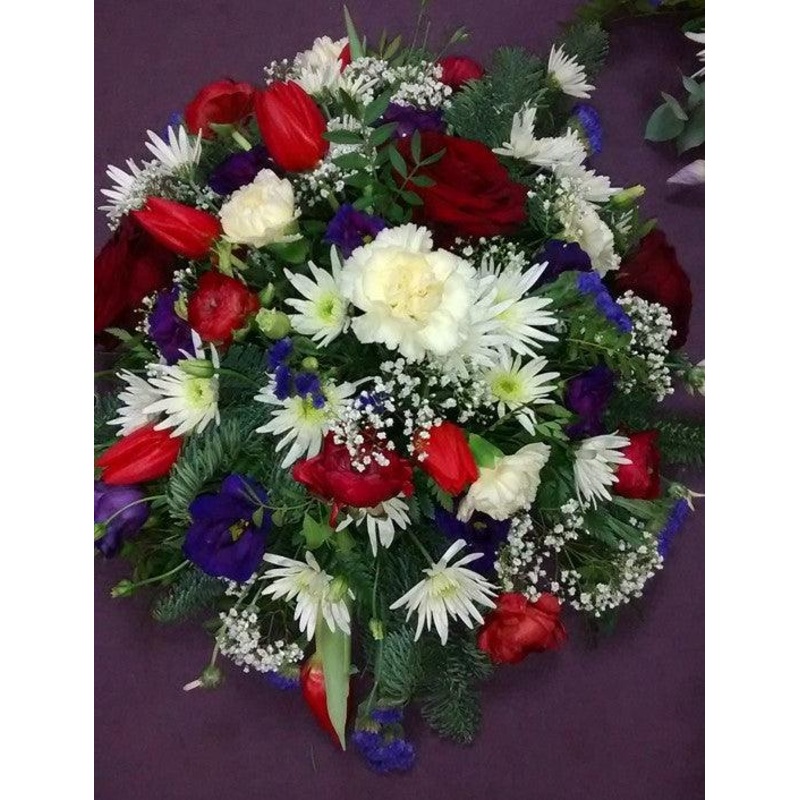 VIBRANT CLASSIC POSY-60.00 – Yellow White & Vibrant & 70 – Grand (As shown in image) & 80 – Superior