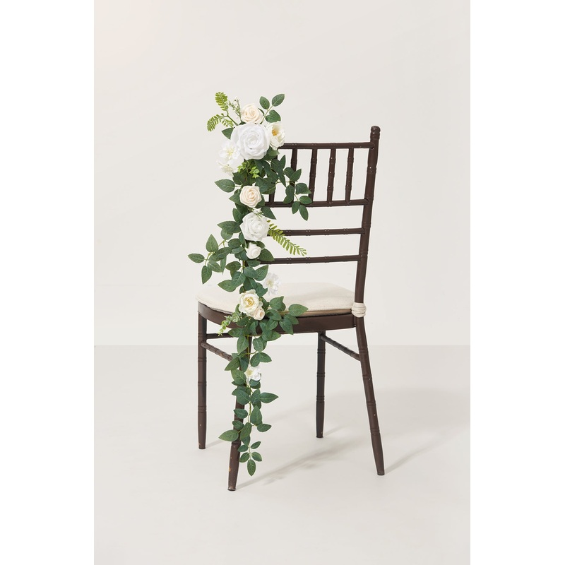 Wedding Hanging Chair Back Decoration in White & Sage