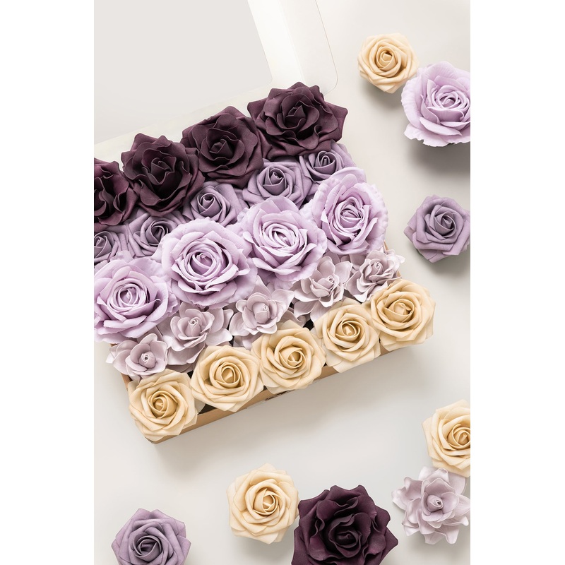 DIY Supporting Flower Boxes in French Lavender & Plum