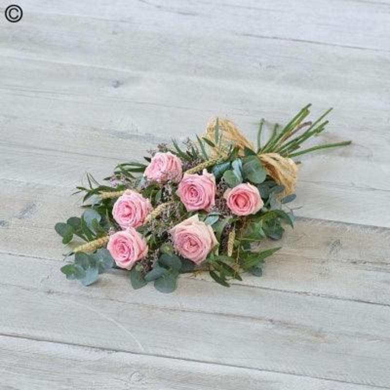 Simple Rose Sheaf-White & Pink & Red & Yellow