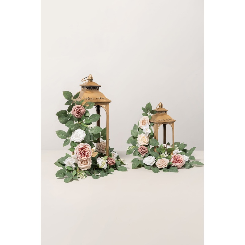 2ft Flower Garlands in Dusty Rose & Cream