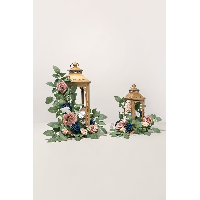 2ft Flower Garlands in Dusty Rose & Navy